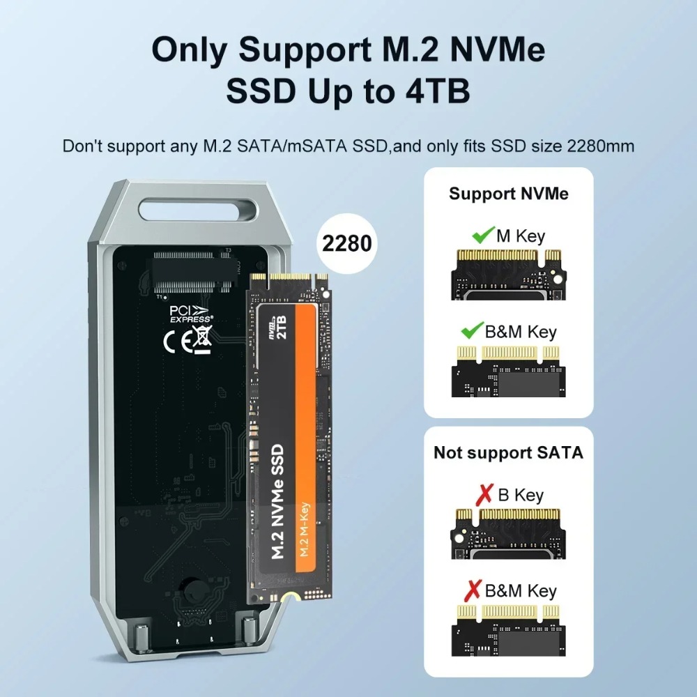 MAIWO USB4 NVMe M.2 SSD-behuiz - Usb4 40Gbps External Ssd 8Tb recensie en prijs