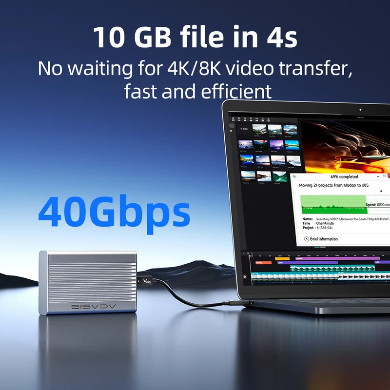 Acasis 40Gbps USB4 M.2 NVMe SS - Usb4 40Gbps External Ssd 8Tb recensie en prijs
