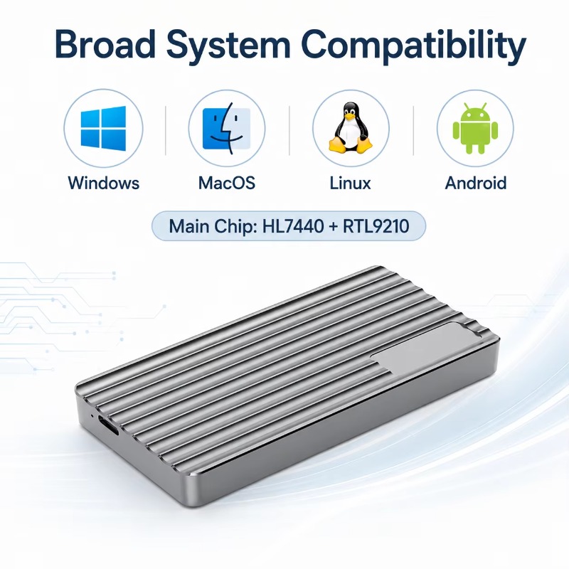 Aluminium M.2 NVMe SSD behuizi - Usb4 40Gbps External Ssd 8Tb recensie en prijs