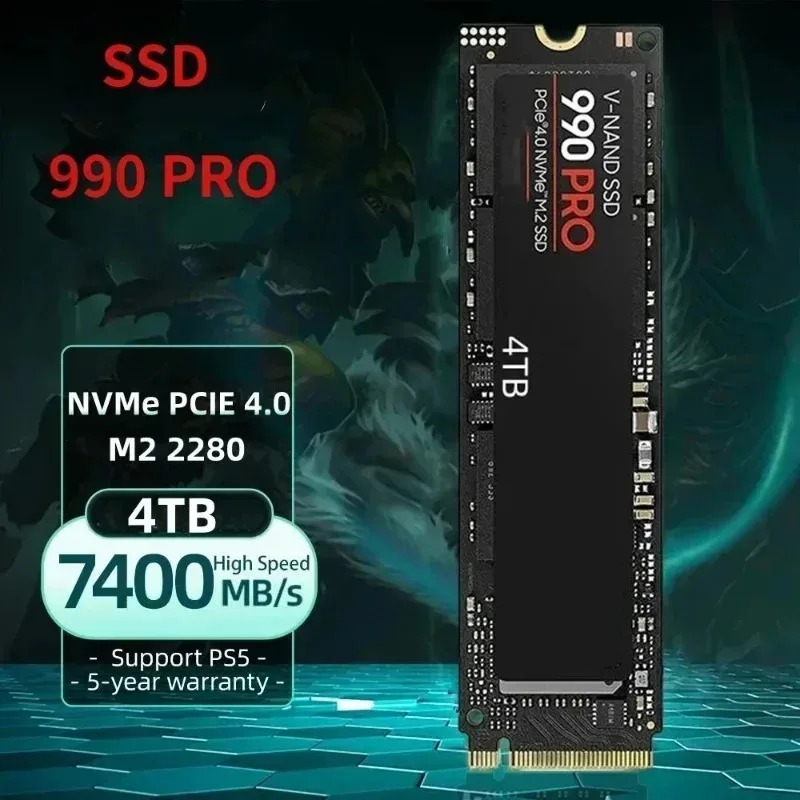 990 PRO Echte SSD – 512GB/1TB/ - Pcie 4.0 4Tb 2280 Ssd 7450Mbps recensie en prijs